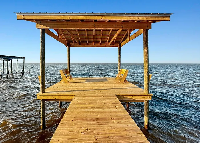 Baywatch Paradice Bayfront, Private Pier, Sleeps 8 Fenced Dog Area 8 M To Beach