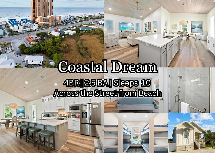 Luxury 4Br, Across Street From Beach, Sleeps 10!