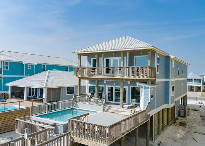 Resting Beach Place By Gsvr - Beachfront Home With Pool, Game Room, And Theater - Free Activities And Golf