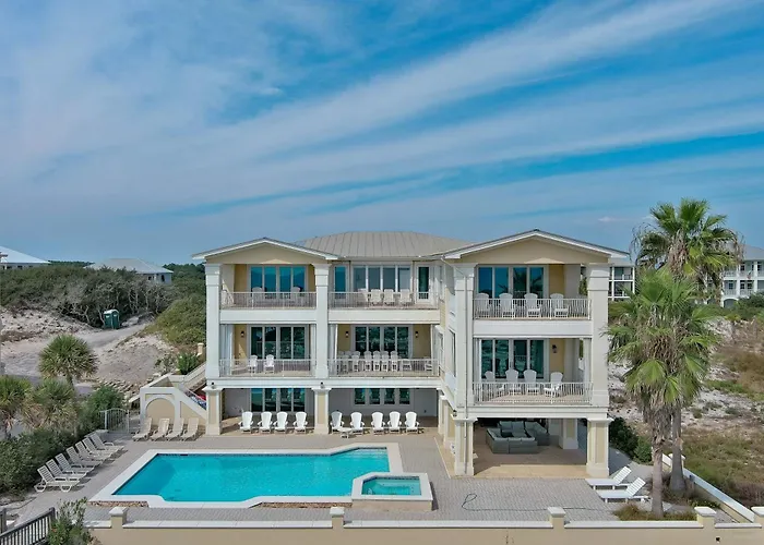 Kiva Grand By Gsvr - Spectacular Beachfront Family Retreat With Pool & Hot Tub - Free Activities And Golf