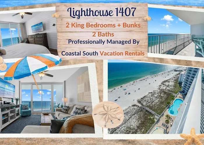 2 Bedroom Lighthouse Wbunk, 3 Pools! Direct Beachfront Free Daily Activities
