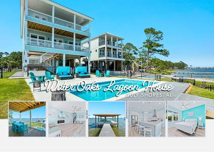 Water Oaks Lagoon House- Heated Pool Dock, Modern Waterfront Home