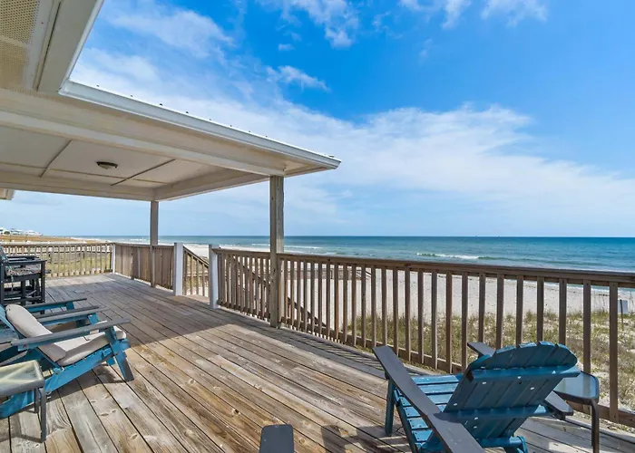 Oceanfront Oasis- Beachfront Home With Spacious Waterfront Deck & Central Ac