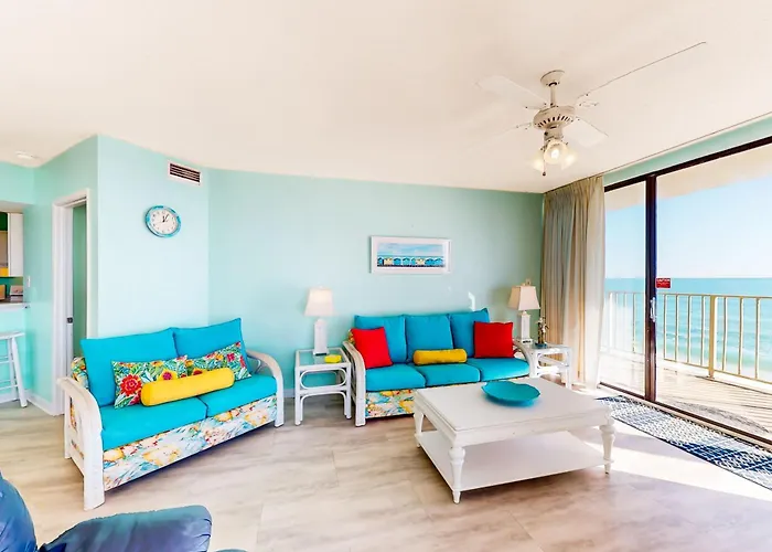 Beachfront Condo With Gulf Views Outdoor Pool Large Wrap-Around Balcony & W&D