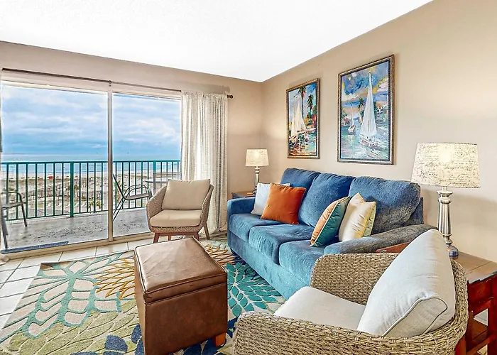 Beachfront Condo With Gulf Views Pools Hot Tubs Tennis & Balcony