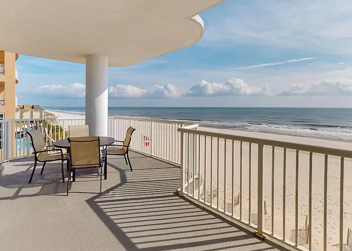 Beachfront Corner Condo With Amazing Gulf Views Balcony Pools & Hot Tubs