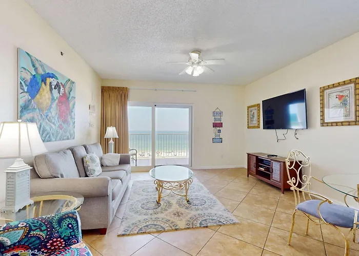 Beachfront Corner Condo W A Furnished Balcony Shared Pool & Grilling Area