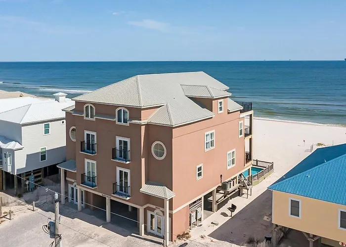 Luxury Beachfront Duplex In Fort Morgan - Pool Elevator And Wedding-Friendly