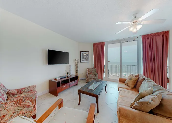 Gulf-Front Condo W Expansive Balcony Ac Wifi & Shared Pools Hot Tubs & Gym
