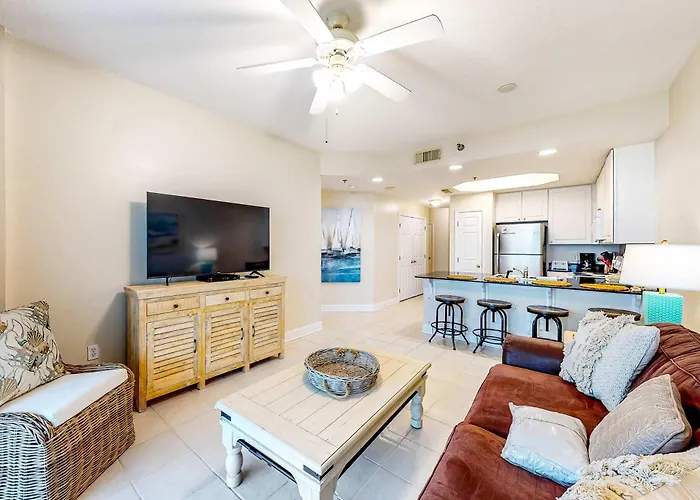 Ocean & Gulf Front Condo W Furnished Balcony Shared In & Outdoor Pools & Hot Tub