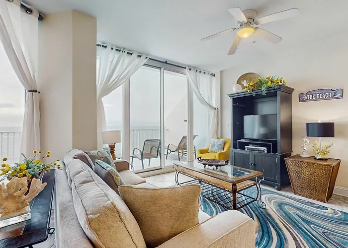 Gulf-Front Condo W Great Balcony Ocean View Ac & Shared Pools Hot Tubs & Gym
