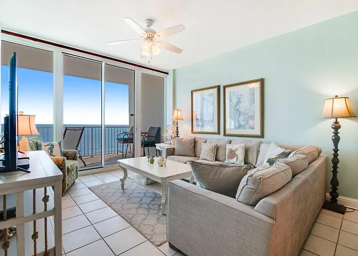 Gulf-Front Condo W Amazing View Balcony Ac & Shared Pools Hot Tubs & Gym